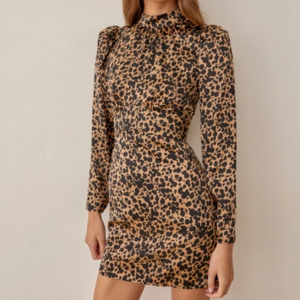 Reformation Cheetah Print Mini Dress